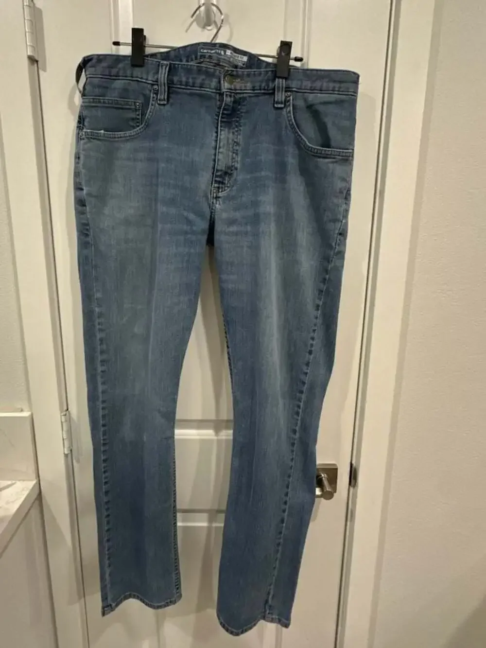 Carhartt Relaxed Fit Tapered Leg Blue Denim Jeans